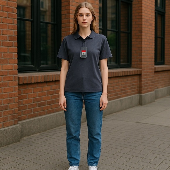 Nike Denim - Nike Women's Dri-FIT Polo Shirt Dark Blue Size L Breathable Sports Top